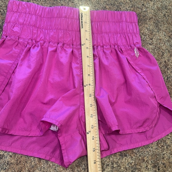 Free People Movement The Way Home Shorts Pink Pull On High Rise Womens Size L - Picture 11 of 11